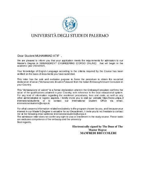 Universita Degli Studi Di Palermo